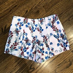 Pink + floral Draper James (side zip) shorts